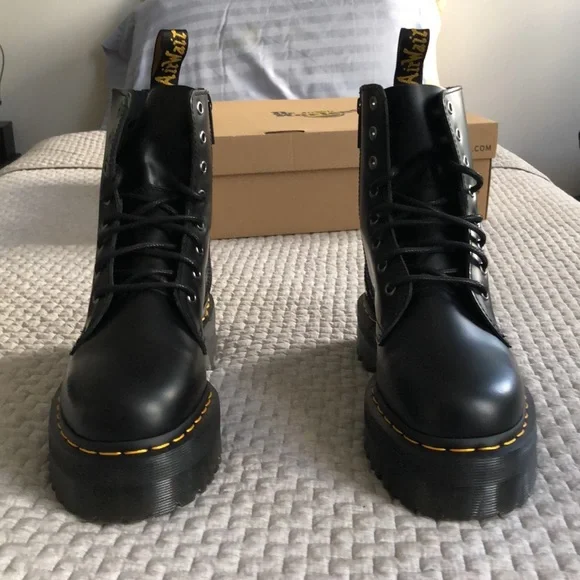 Jadon Smooth Leather Platform Boots // Size 8 - Picture 4 of 9